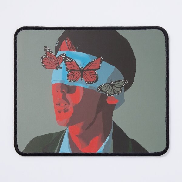 Item preview, Portrait of an Asian man with butterflies designed and sold by pencilIDK.