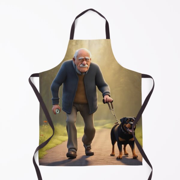 Item preview, Old Man dog walking designed and sold by Colin Bentham.