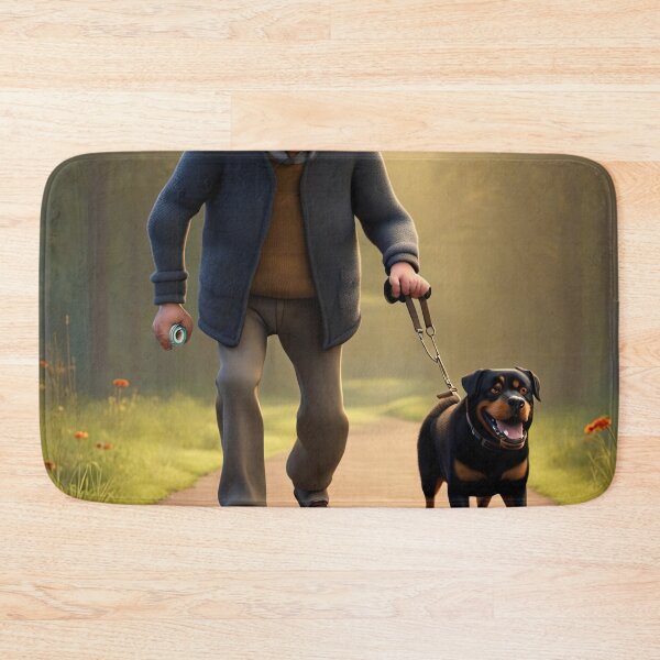 Item preview, Old Man dog walking designed and sold by Colin Bentham.