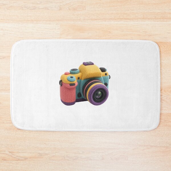 Item preview, Cute Colorful Crochet Camera designed and sold by Thornvale.