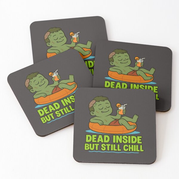Item preview, Dead Inside But Still Chill designed and sold by Wobble Studio.