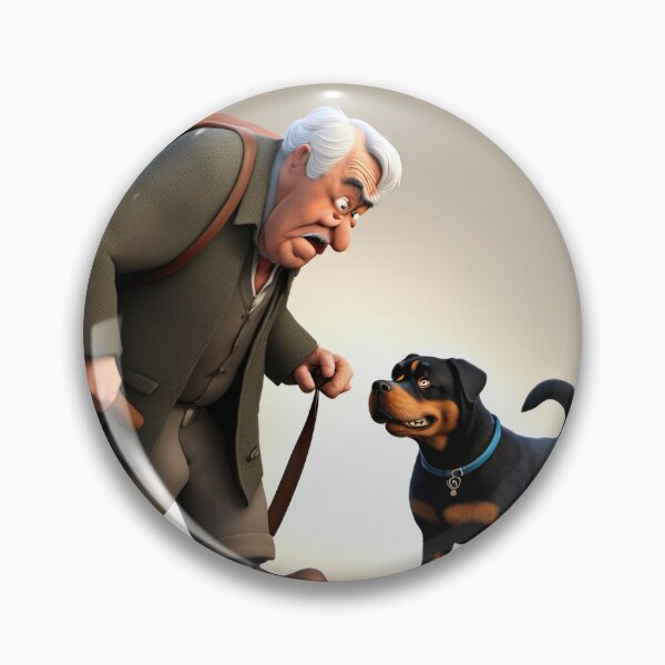 Item preview, Old Man dog walking designed and sold by Colin Bentham.