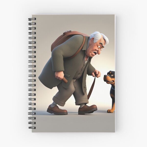 Item preview, Old Man dog walking designed and sold by Colin Bentham.