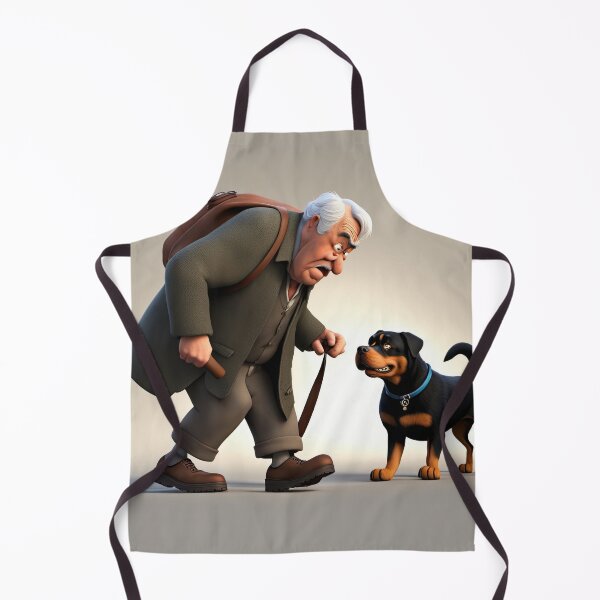 Item preview, Old Man dog walking designed and sold by Colin Bentham.