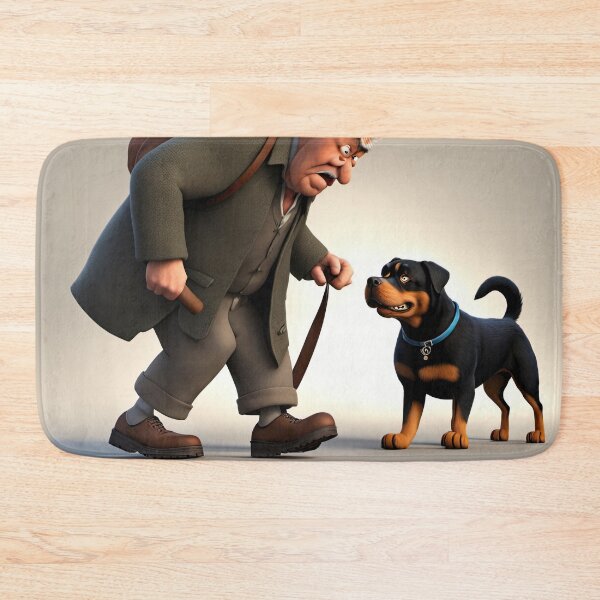 Item preview, Old Man dog walking designed and sold by Colin Bentham.