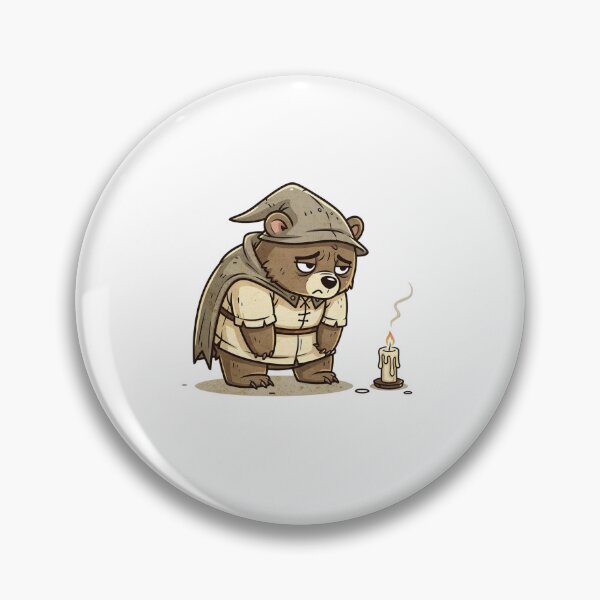 Item preview, Medieval Bear With Candle Pocket Creatures Cute Animal designed and sold by Panom Suavichien.