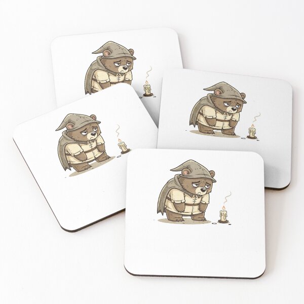 Item preview, Medieval Bear With Candle Pocket Creatures Cute Animal designed and sold by Panom Suavichien.