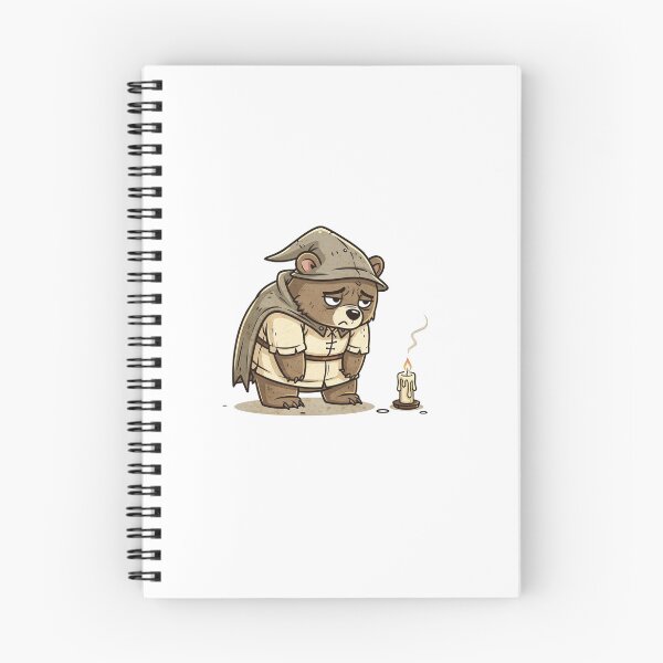 Item preview, Medieval Bear With Candle Pocket Creatures Cute Animal designed and sold by Panom Suavichien.