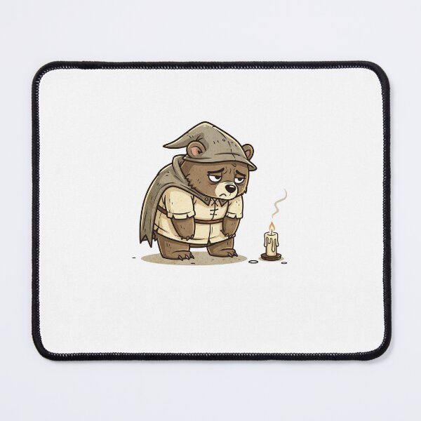 Item preview, Medieval Bear With Candle Pocket Creatures Cute Animal designed and sold by Panom Suavichien.