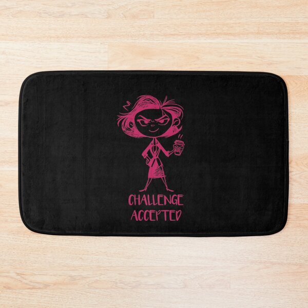 Item preview, Challenge Accepted – Confident Coffee Woman | Motivational Illustration designed and sold by FMproject.