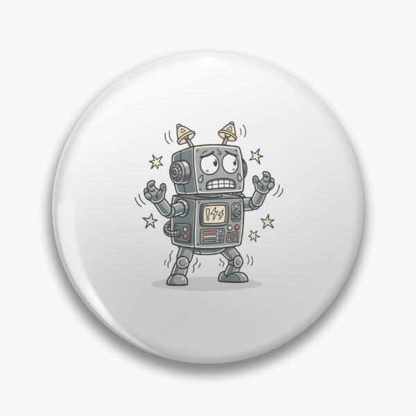 Item preview, Nervous Robot Pocket Creatures Quirky Animal  designed and sold by Panom Suavichien.