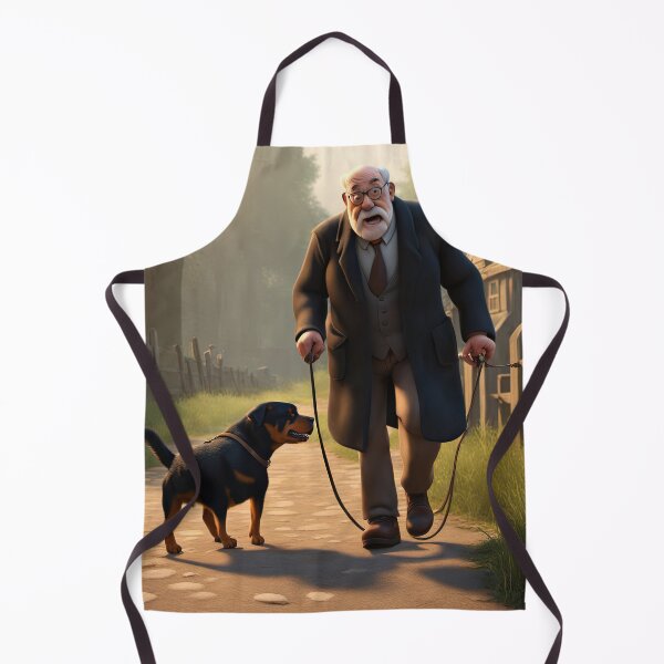 Item preview, Old Man dog walking designed and sold by Colin Bentham.