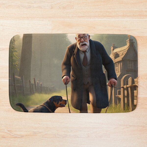 Item preview, Old Man dog walking designed and sold by Colin Bentham.