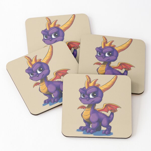 Item preview, Chibi Spyro the Dragon – Cute Purple Dragon Fan Art designed and sold by MyChibiArts.