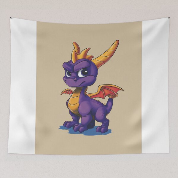 Item preview, Chibi Spyro the Dragon – Cute Purple Dragon Fan Art designed and sold by MyChibiArts.