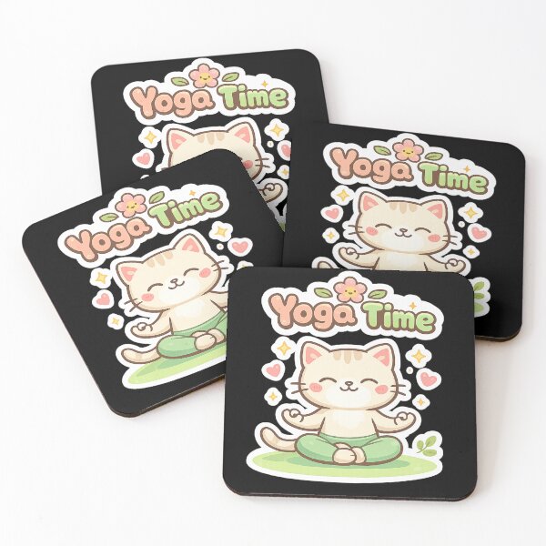 Item preview, Cat Yoga Time designed and sold by Newthingzy.