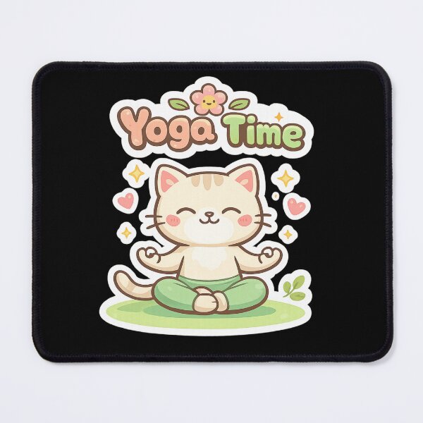 Item preview, Cat Yoga Time designed and sold by Newthingzy.