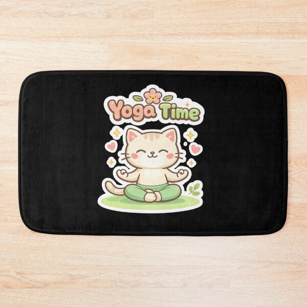 Item preview, Cat Yoga Time designed and sold by Newthingzy.