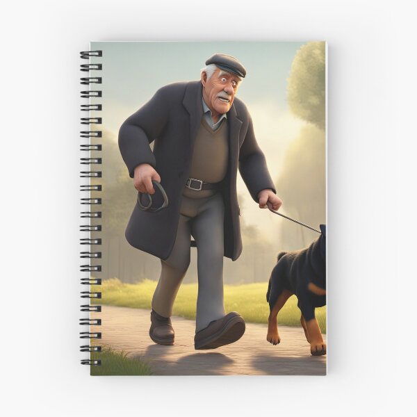 Item preview, Old Man dog walking designed and sold by Colin Bentham.