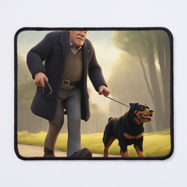 Item preview, Old Man dog walking designed and sold by Colin Bentham.