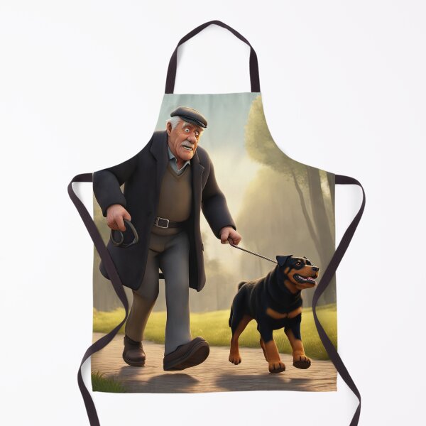 Item preview, Old Man dog walking designed and sold by Colin Bentham.