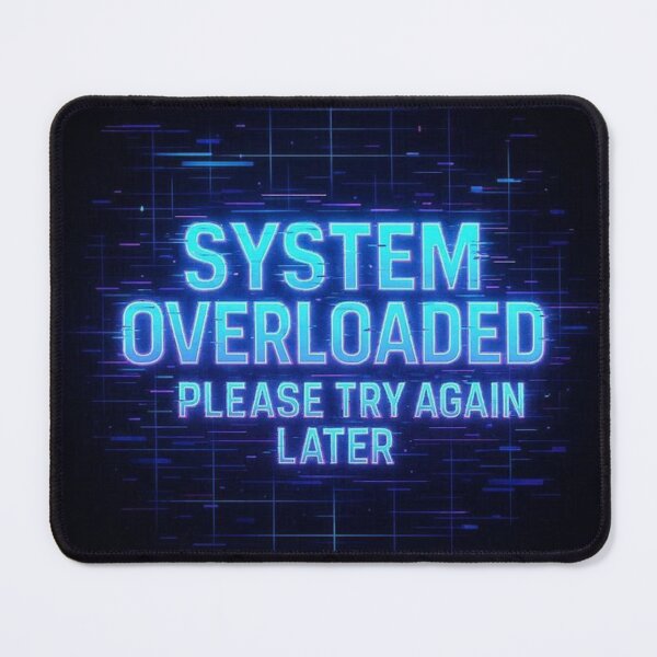 Item preview, System Overloaded - Neon Glitch Cyberpunk Art designed and sold by Oda.