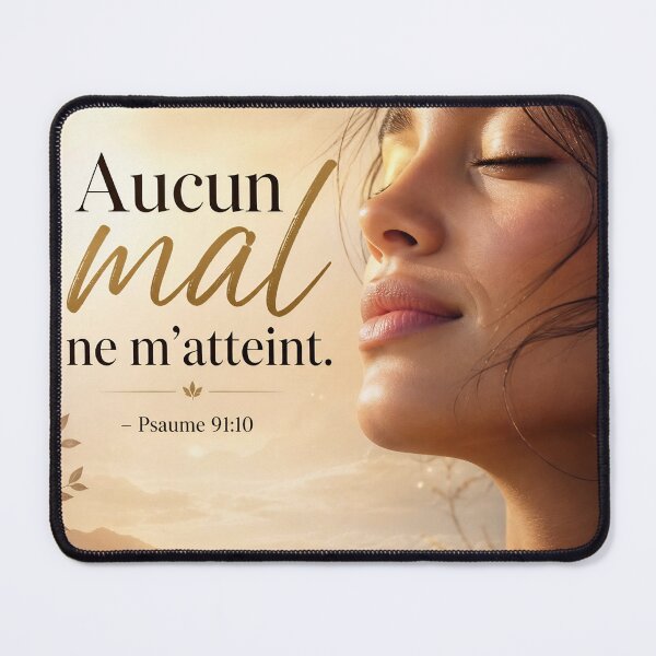 Item preview, Inspirational Christian poster – "No harm can befall me" – Psalm 91:10 – Spiritual wall decoration designed and sold by Creavatim .