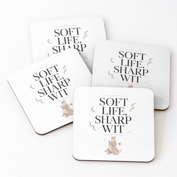 Item preview, Soft Life, Sharp Wit designed and sold by WildCanvasCo.