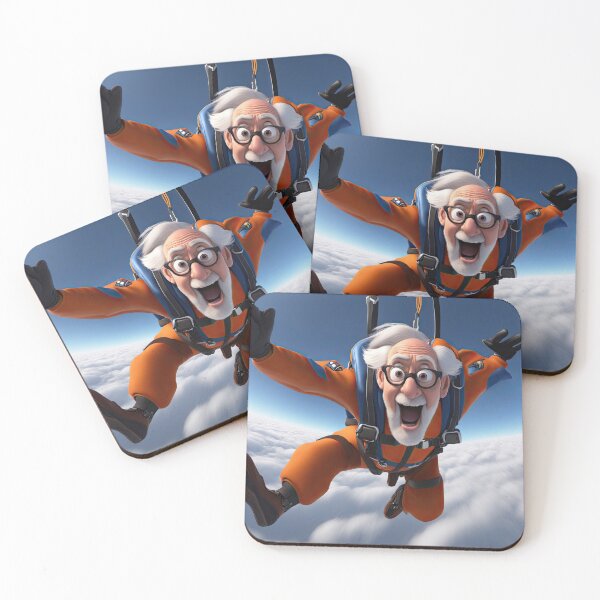 Item preview, Old Man skydiving designed and sold by Colin Bentham.