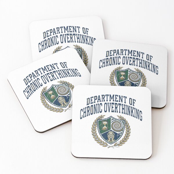 Item preview, Department of Chronic Overthinking designed and sold by WildCanvasCo.