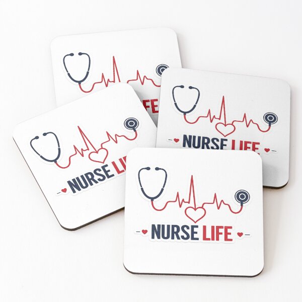 Item preview, Nurse Life Stethoscope Heartbeat – Funny Proud Nurse Art | Nurse Gift Appreciation designed and sold by irfanshikh.
