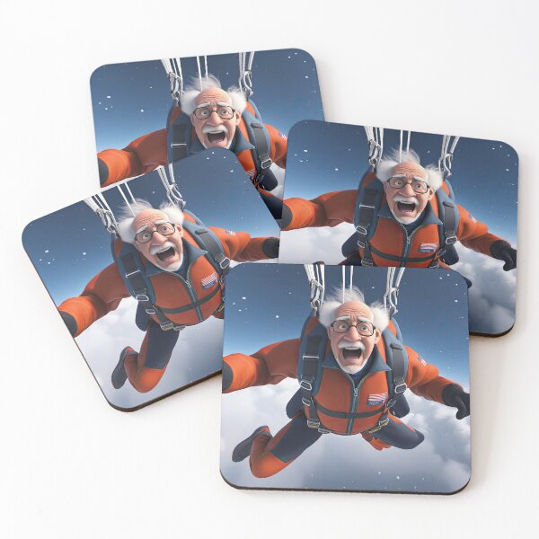 Item preview, Old Man skydiving designed and sold by Colin Bentham.