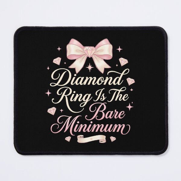 Item preview, Diamond Ring Is The Bare Minimum Elegant Quote – Luxury Feminine Aesthetic Gift for Women designed and sold by Im-Ara.