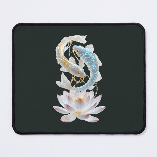 Item preview, Silk & Stone - Eternal Balance: Porcelain Koi & Sacred Lotus Fusion High-End 3D_ Edition_02 designed and sold by Shift-Bloom.