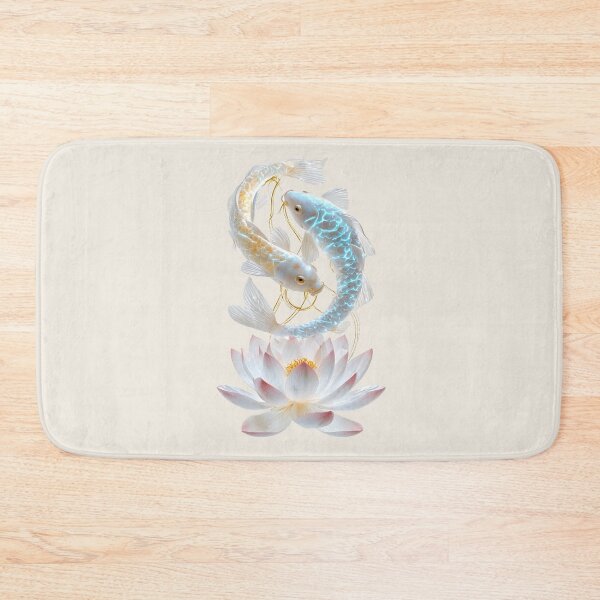 Item preview, Silk & Stone - Eternal Balance: Porcelain Koi & Sacred Lotus Fusion High-End 3D_ Edition_02 designed and sold by Shift-Bloom.