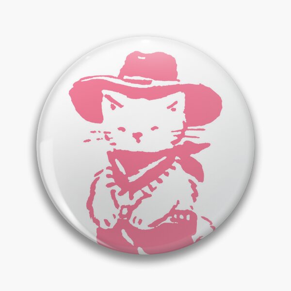 Item preview, Pink Cowboy Cat Cute Western Kawaii Design designed and sold by trajeado14.