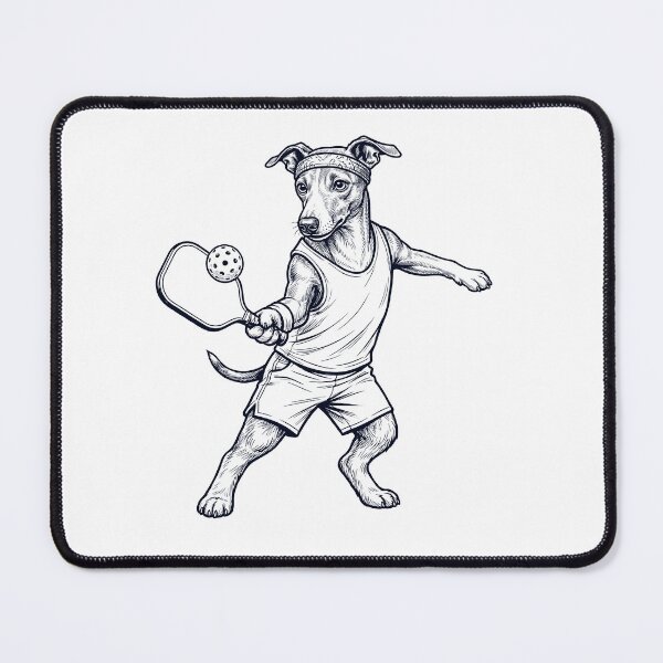 Item preview, Vintage Italian Greyhound Playing Pickleball Player Dog Lover designed and sold by DoodleTortle.