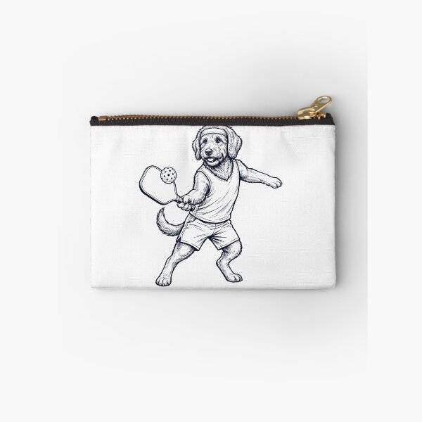 Item preview, Vintage Labradoodle Playing Pickleball Player Dog Lover designed and sold by DoodleTortle.