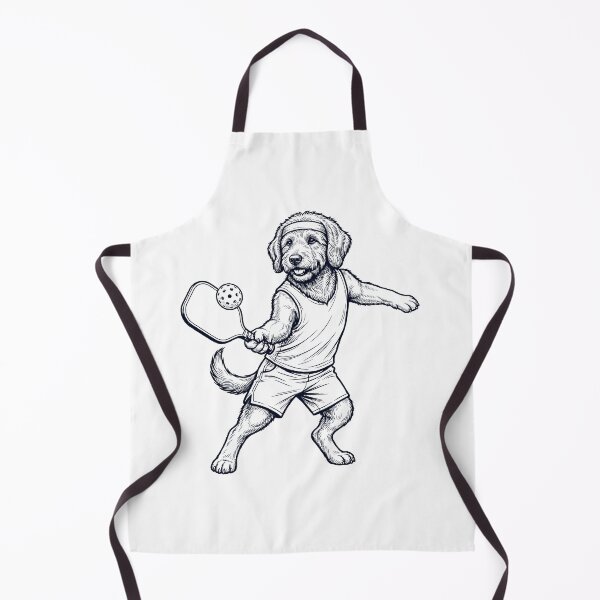 Item preview, Vintage Labradoodle Playing Pickleball Player Dog Lover designed and sold by DoodleTortle.