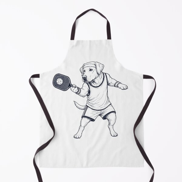 Item preview, Vintage Labrador Retriever Playing Pickleball Player Dog Lover designed and sold by DoodleTortle.