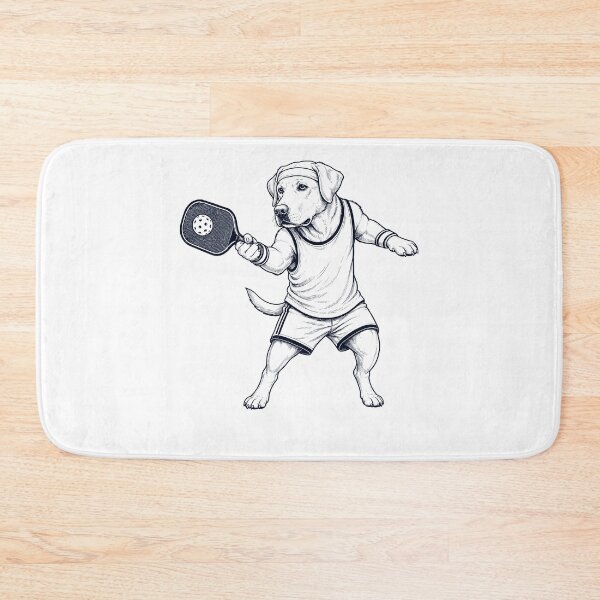 Item preview, Vintage Labrador Retriever Playing Pickleball Player Dog Lover designed and sold by DoodleTortle.