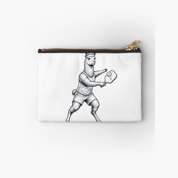 Item preview, Vintage Llama Playing Pickleball Player Animal Lover designed and sold by DoodleTortle.