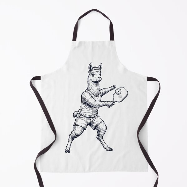 Item preview, Vintage Llama Playing Pickleball Player Animal Lover designed and sold by DoodleTortle.