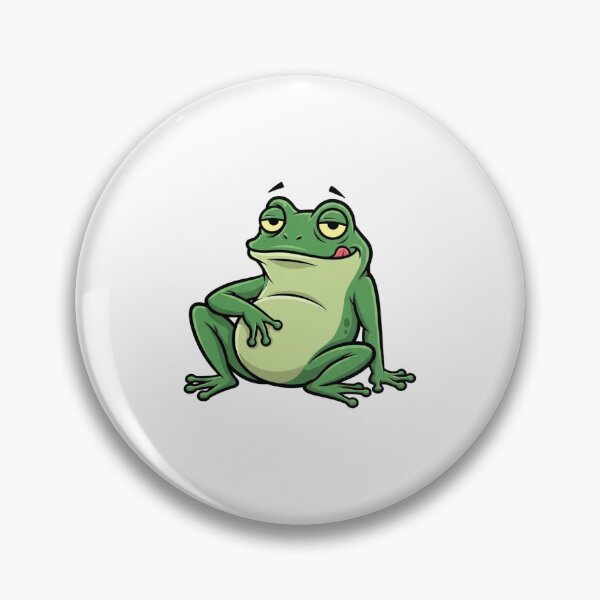 Item preview, Smug Funny Frog Meme Cartoon | Unbothered Sarcastic Frog designed and sold by MMK1SHOP.