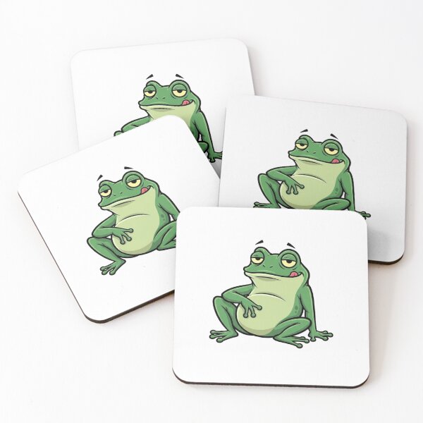Item preview, Smug Funny Frog Meme Cartoon | Unbothered Sarcastic Frog designed and sold by MMK1SHOP.
