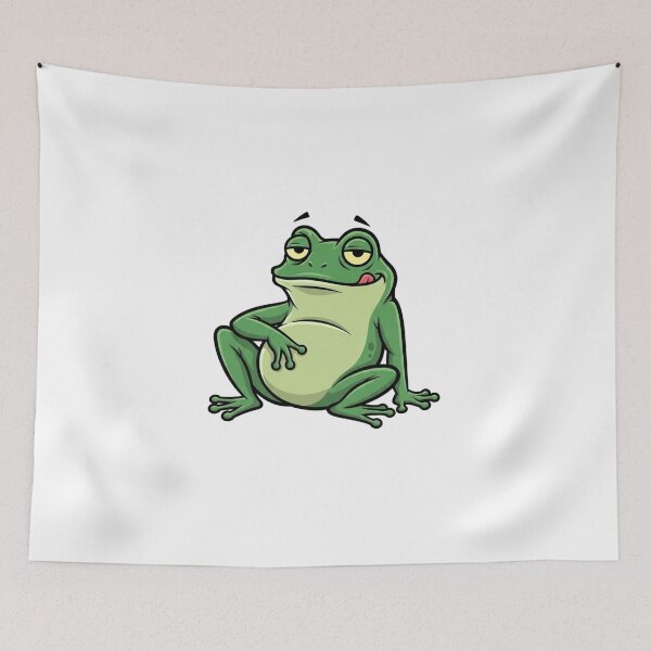 Artikelvorschau, Selbstgefälliger, lustiger Frosch (Meme-Cartoon) | Unbeeindruckter, sarkastischer Frosch entworfen und verkauft von MMK1SHOP.