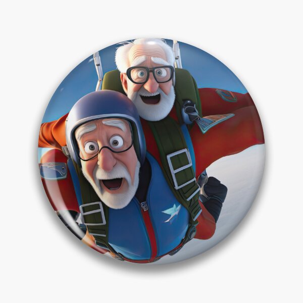 Item preview, Old Man skydiving designed and sold by Colin Bentham.