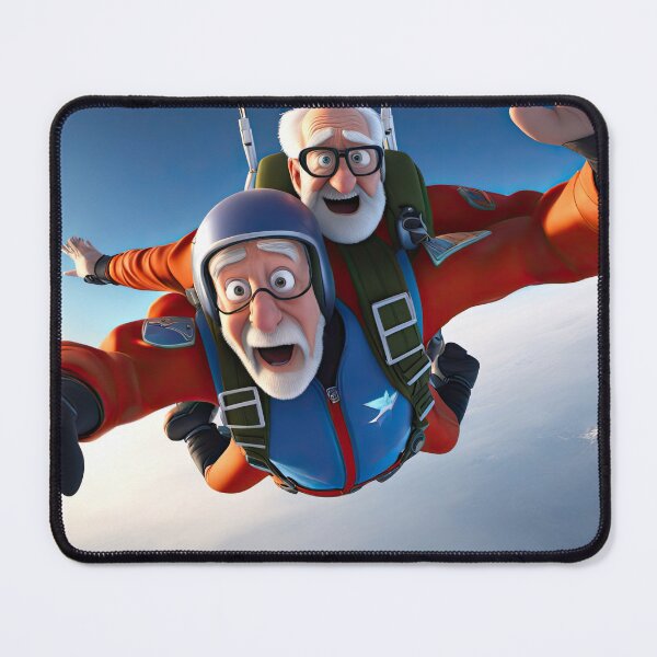 Item preview, Old Man skydiving designed and sold by Colin Bentham.