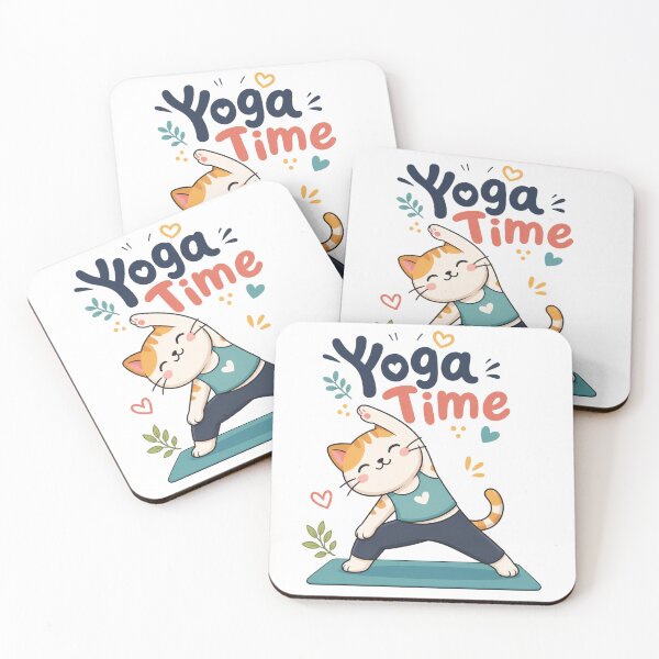 Item preview, Cat Yoga Time designed and sold by Newthingzy.