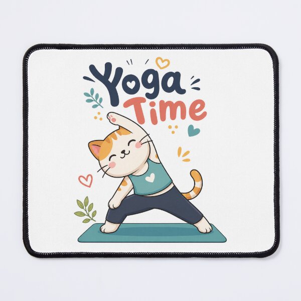 Item preview, Cat Yoga Time designed and sold by Newthingzy.